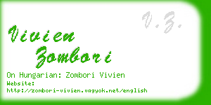 vivien zombori business card